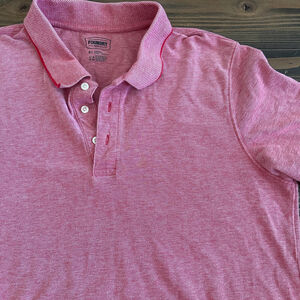 Men's Foundry Red Heathered Polo Shirt XLT Classic Short Sleeve Casual Top